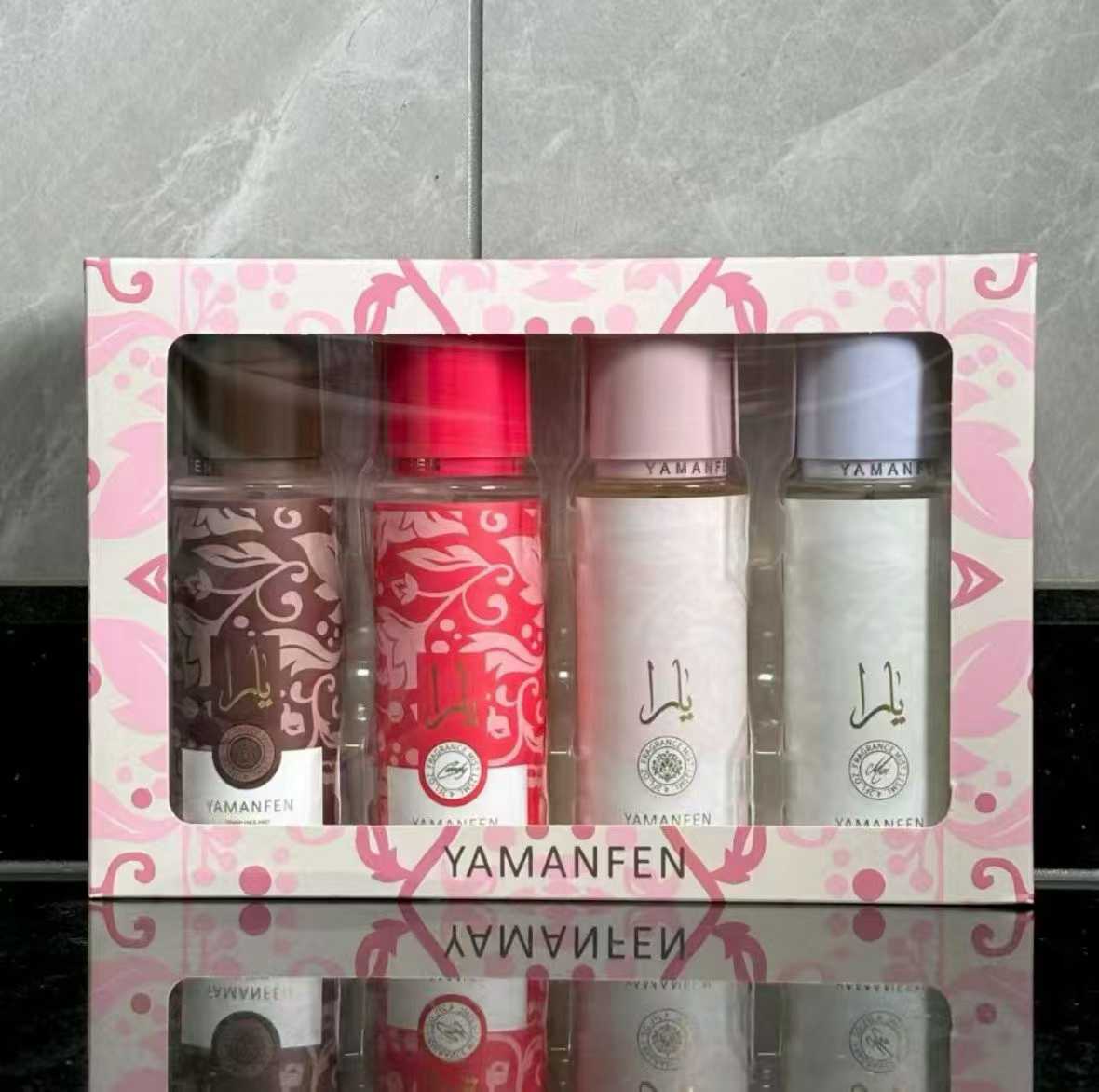 Coffret 4 Brumes Parfumées "Pleasant Time" – Yamanfen (4 x 125ml)