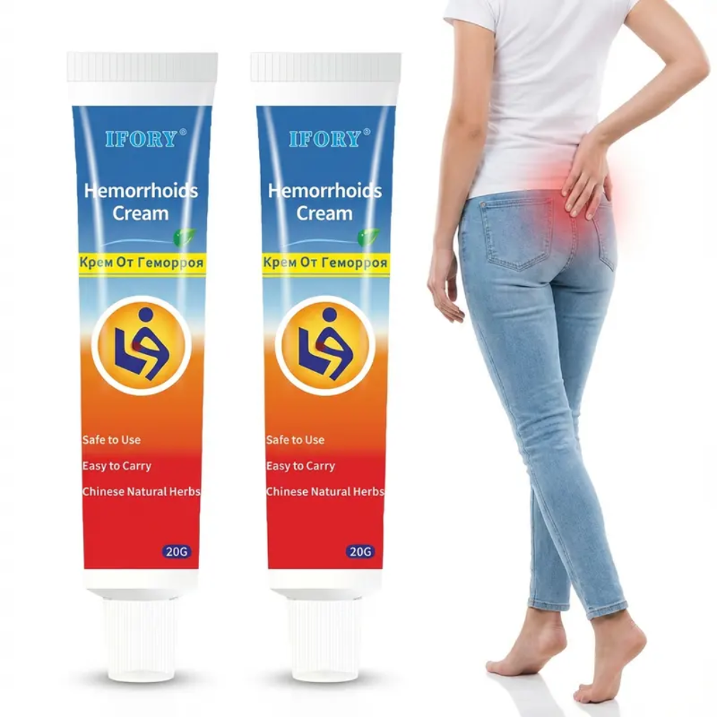 Crème Apaisante Hémorroïdes IFORY – Traitement Naturel & Confort Immédiat (20g)