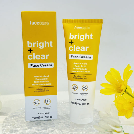 Crème Visage Anti-Taches & Éclat "Bright + Clear" – FaceCare (75ml)