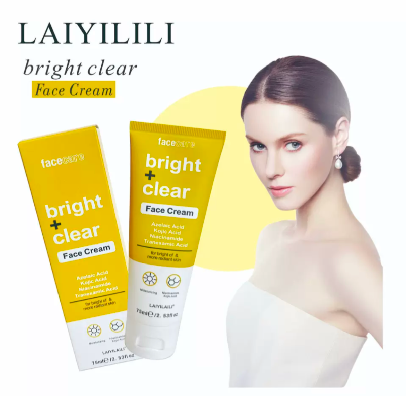 Crème Visage Anti-Taches & Éclat "Bright + Clear" – FaceCare (75ml)