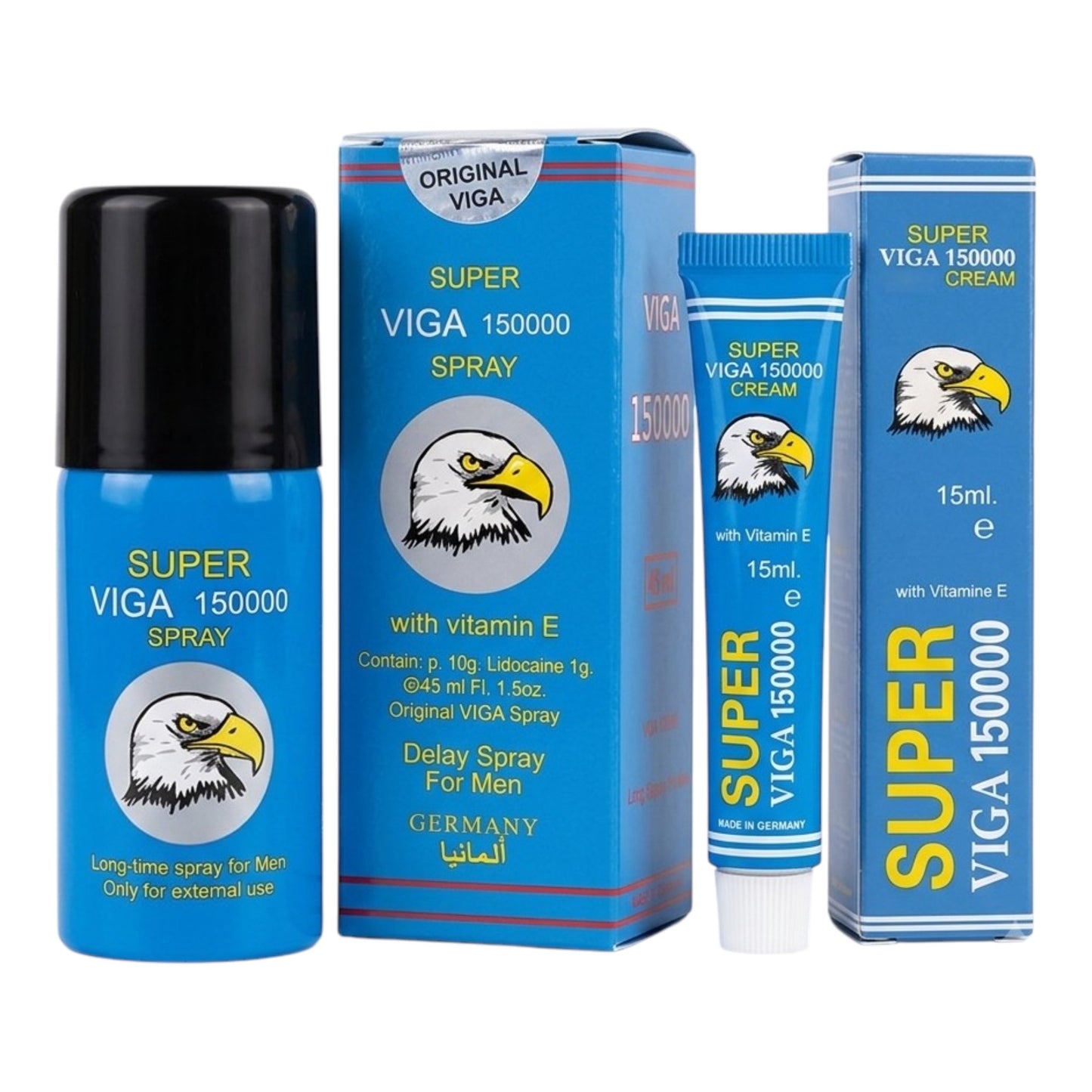 Spray + Crème Retardant | Pack Performance Homme Viga Super 150000 - Homme